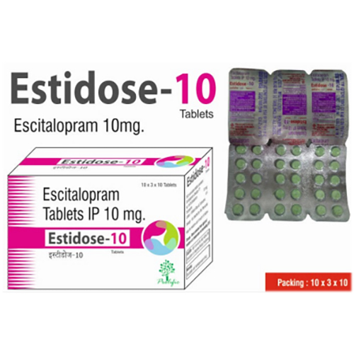 Estidose-10Mg (Green) Ingredients: Estilopram Oxlate Eq To Estilopram 10Mg