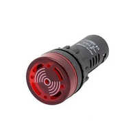 220v Panel Indicator Buzzer - Black & Red Design, 16.5mm/22.5mm Size | Industrial Application, Electronic Usage, Warranty Included
