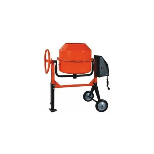 Orange Tilting Type 230 L Concrete Mini Mixer