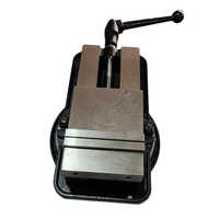 Swivel Base Milling Machine Vice - Metal, Multi-colored Painted Surface | 220v Maximum Clamping, Adjustable Jaw For Precision Clamping