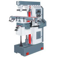 Universal Gear Head Milling Machine - Stainless Steel, Blue Color | Manual Control, Cnc Compatible, Automatic Operation, Warranty Included
