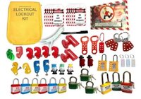 Large Circuit Breaker Lockout Kit - Lockout Red Station, 1 Long Shackle Padlock, 3 Regular Shackle Padlocks, 6 Bravo Locks, 3 Six-hole Hasps, 10 Tags, 10 Ties, 2 Lockout Bars