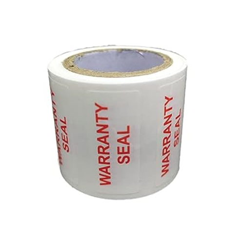 Security Barcode Label - Color: White