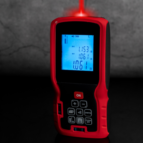 Laser Distance Meter - Color: Black Red