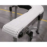 White-silver Modular Plastic Belt Conveyors