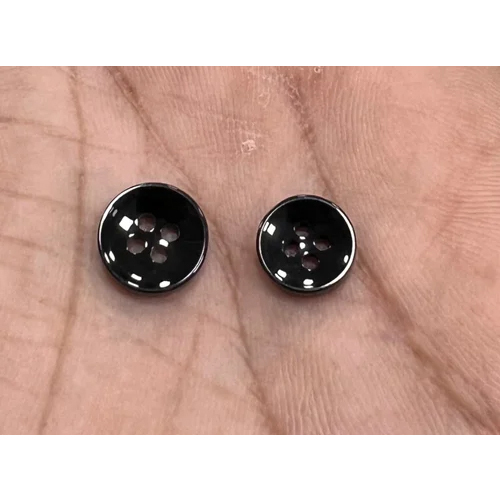 Black Shining Button