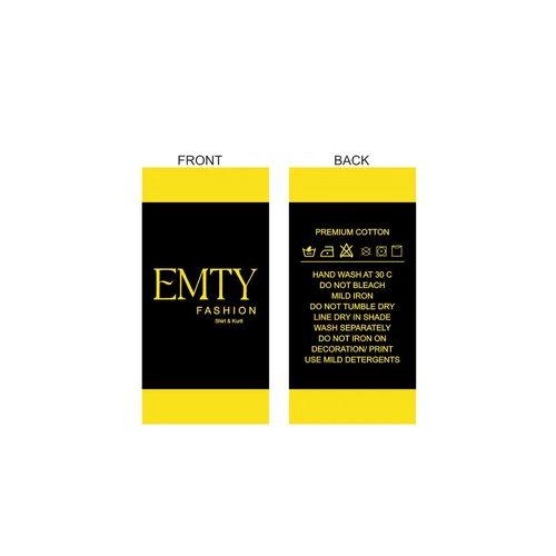 Clothes Printed Hang Tag