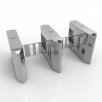 SUS304 Pedestrians Turnstile Swing Barrier Gate