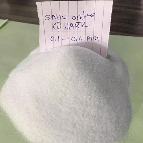0.4Mm Snow White Silica Quartz Application: Industrial