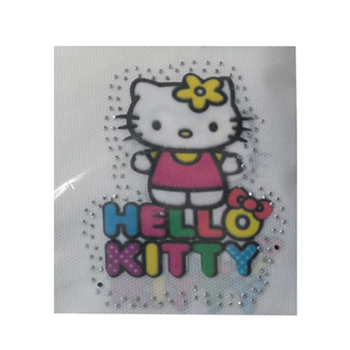 Different Available Hello Kitty Fabric Rhinestones Sticker