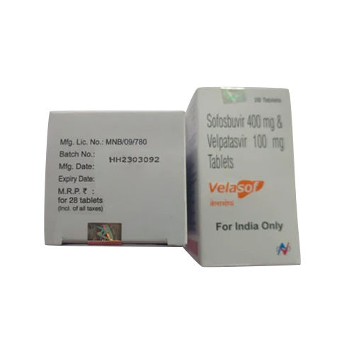 Sofosbuvir 400mg And Velpatasvir 100mg Tablets