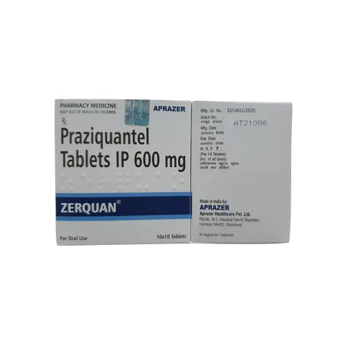 600Mg Praziquantel Tablets Ip General Medicines