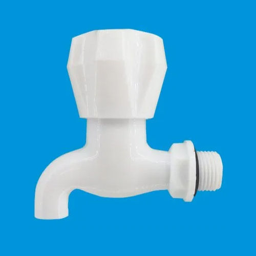 White Short Pvc Water Tap