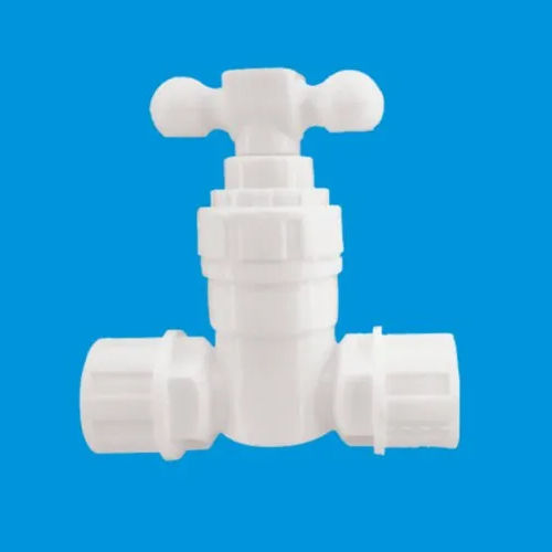 White Stop Female Pvc Tap