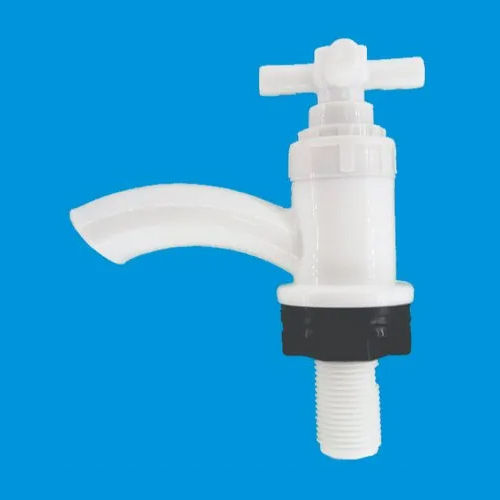 White Plastic Pillar Cross Tap