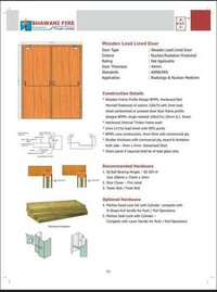 Wooden Lead Lined Doors - Application: Radiology & Nuclear Medicine