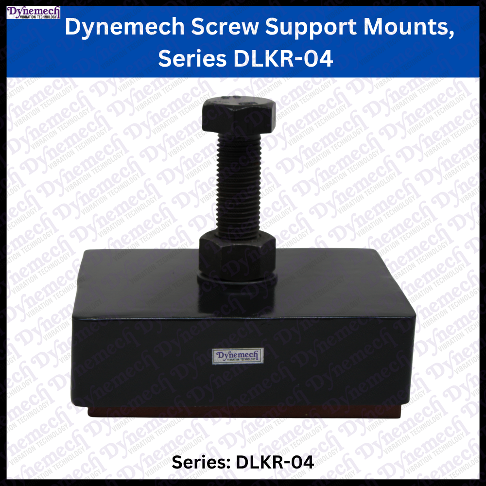 Screw Support Mounts-dlkr-04 - Application: Dynemech Machine Base Mounts Series Dlkr Are Simple But Effective Rectangular Vibration Dampers For Machines With Respective Holes In The Base. With Their Sturdy Construction
