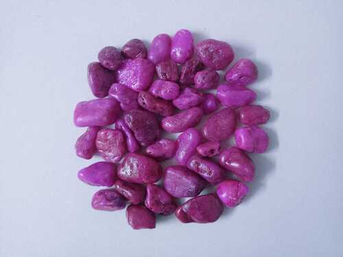 Hot sale primium quality dark pink gravels stone polished Pebbles decorative stone pebbles