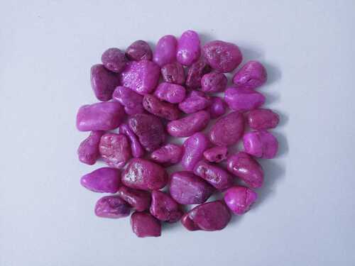 Hot sale product best quality dark pink gravels color coated stone polished Pebbles decorative stone pebbles