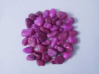 Recycle Stone / Quartz Color Coating Pink Pebbles Special For Home And Agarden Decoration - Artificial Stone Type: Solid Surface