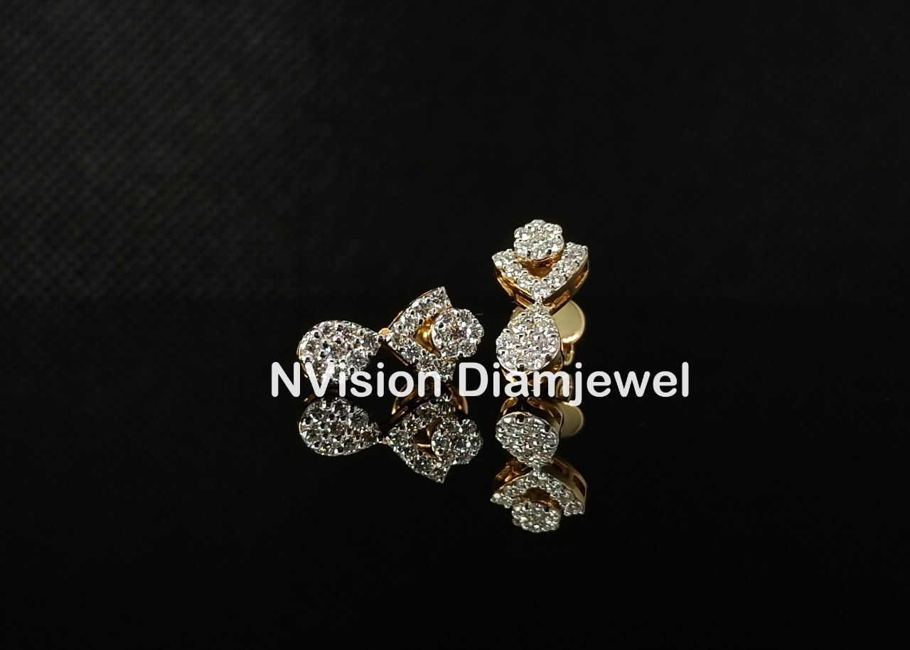 Natural Diamond Latkan Earrings