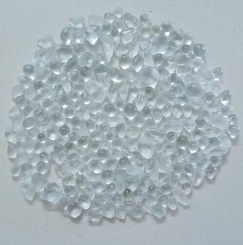 round high shine polished mix colored glass bead stones for garden decoration and landscaping