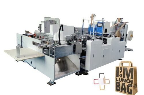 Paper bag handle making machine