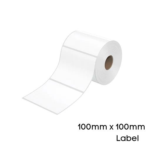 100M Plain Barcode Label Roll - Attributes: Heat Sensitive