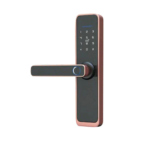 Copper-Black Finger Print Door Biometric Lock