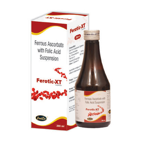 Ferrous Ascorbate With Folic Acid Syrup General Medicines