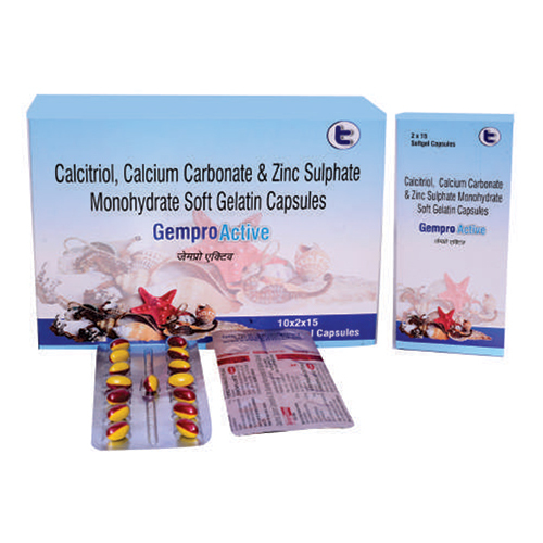 Calcitriol Calcium Caronate And Zinc Sulphate Monohydrate Soft Gelatin Capsules