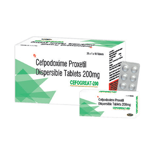 Cefpodoxime Proxetil Dispersible Tablets