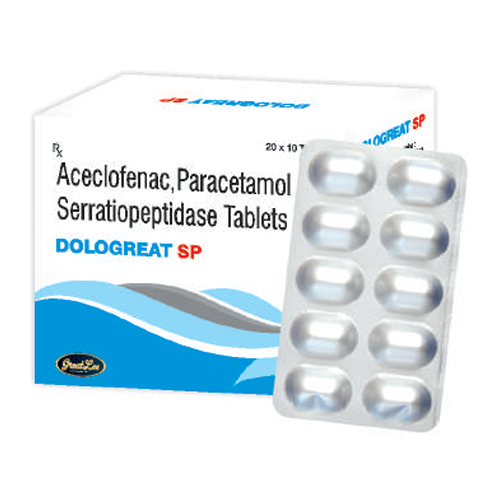 Aceclofenac Paracetamol Serratiopeptidase Tablets