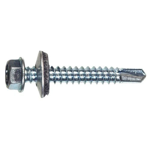 Silver Hex Head Self Drilling Screw