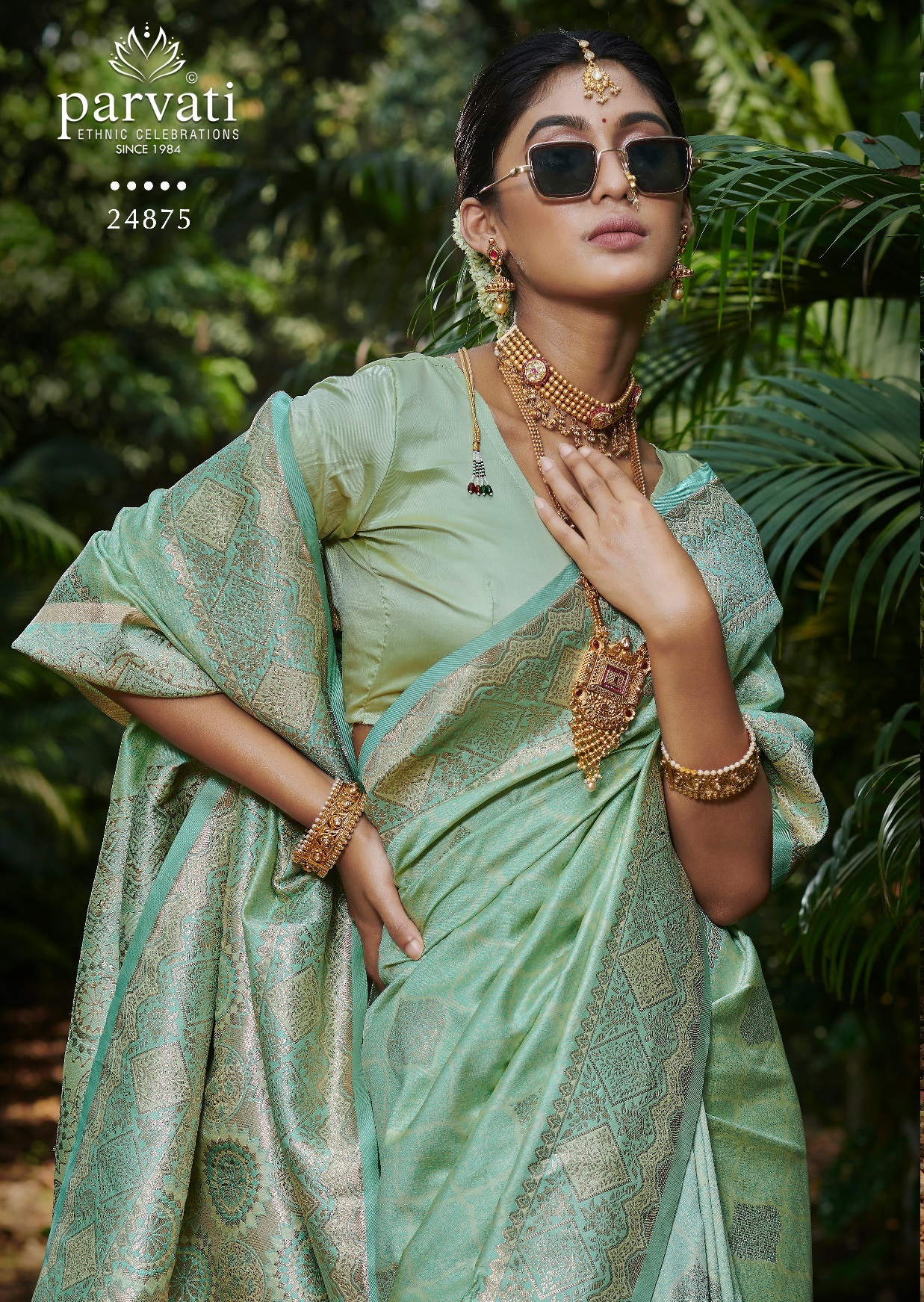 Sarees For Every Occasion Grey Banarasi Silk Saree