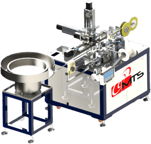 Blue & White Fully Automatic Single-Axis Single-Arm Winding Machine With Automatic Sleeve Insertion