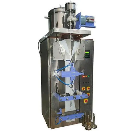 Liquid Packing Machine - Stainless Steel, Silver Color | Highly Efficient, Heavy Duty, Automatic with PLC Control