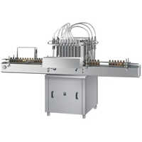 Volumetric Liquid Filling Machine - Stainless Steel, White Color, 240v | Semi-automatic, High Performance, Stable Control, Electric Drive, 1 Year Warranty