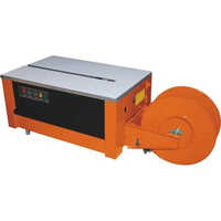 Table Top Strapping Machine - Mild Steel, Automatic | 85 Kg Capacity, Plc Control System, Orange-black Design, 1 Year Warranty