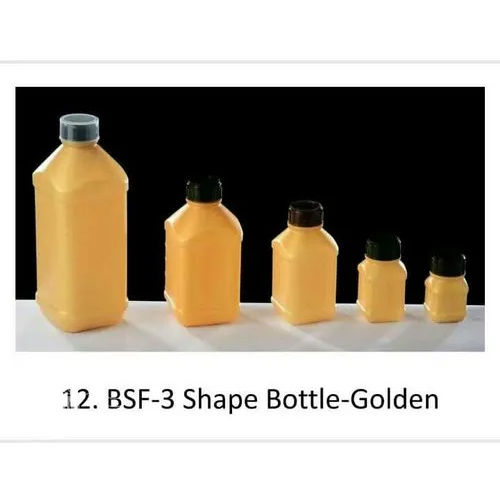 Round Golden Shape Pesticides Bottle