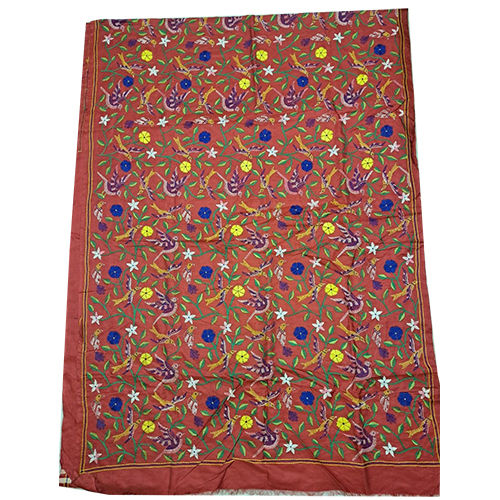 Multicolour Applique Work On Premium Quality Keralo Cotton Saree