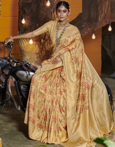 Golden Malika-Silk Saree