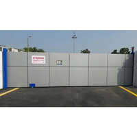 White Remote Controlled Sliding Gates
