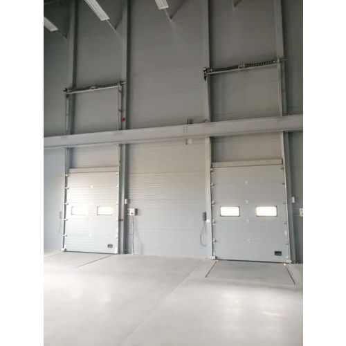 Gray Industrial Sectional Overhead Door