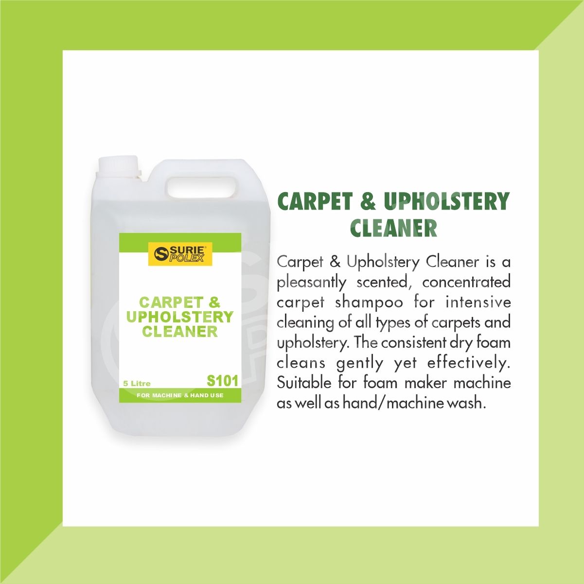Carpet And Upholstery Cleaner 5Ltr