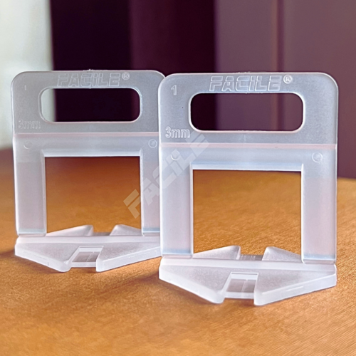 Facile Tile Leveling White Big Clips 3MM