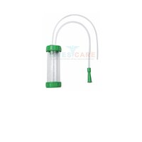 Infant Mucus Extractor - Plastic, 20-25ml Capacity, Catheter Size 10 Fg, 12 Fg, 14 Fg | Trauma-free Insertion, Clear Transparent Container For Visual Examination, Aseptic Disposal Cap