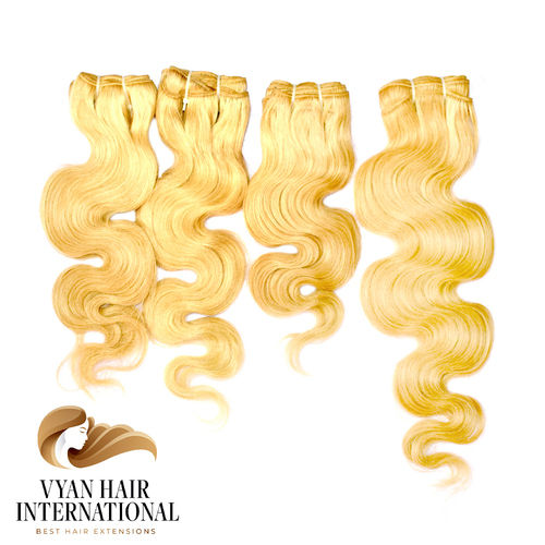 Wholesale Blonde Remy Brazilian Body Wave Human Hair Weave Bundles Virgin Cuticle Aligned Hair Extensions