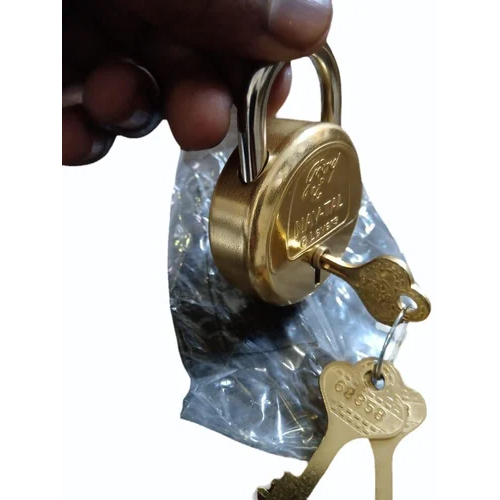 Brass Padlock - Lock with Keys - Working Functional - Brass Made Padlock  Krishan Golden 
