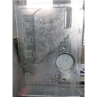 Acid Texture Glass - 10mm Thick, Polished Silver Finish | Available In Various Sizes, Ideal For Industrial Applications